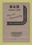 Matchbook Cover - R&R Liquor Store Bar Jacksonville FL WEAR 40 Strike