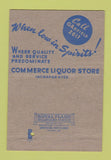 Matchbook Cover - Commerce Liquor Stores St Paul MN 40 Strike