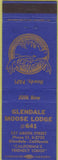 Matchbook Cover - Matchbook Cover Moose Lodge Glendale CA