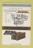 Matchbook Cover - Go Corp Adrian MI Concrete Products 40 Strike