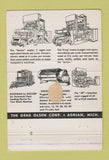 Matchbook Cover - Go Corp Adrian MI Concrete Products 40 Strike