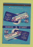 Matchbook Cover - George Stuart Flowers Florist Dallas TX orchid 40 Strike