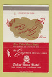 Matchbook Cover - Tudor Arms Hotel Empress Lounge Cleveland OH 40 Strike