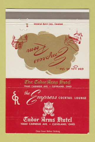 Matchbook Cover - Tudor Arms Hotel Empress Lounge Cleveland OH 40 Strike