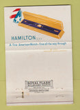 Matchbook Cover - Hamilton Watches Millchard's Hannibal MO WEAR 40 Strike