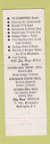 Matchbook Cover - Houston Airport Inn Houston TX
