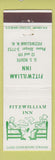 Matchbook Cover - Fitzwilliam Inn NH DD Bean