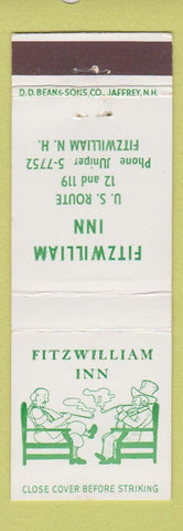 Matchbook Cover - Fitzwilliam Inn NH DD Bean