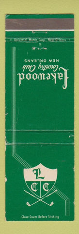 Matchbook Cover - Lakewood Country Club New Orleans LA WEAR