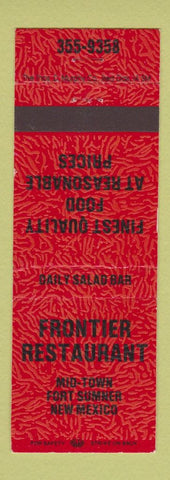 Matchbook Cover - Frontier Restaurant Fort Sumner NM