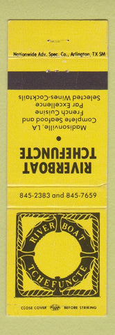 Matchbook Cover - Riverboat Tchefuncte Madisonville LA