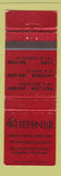 Matchbook Cover - Heffner Funeral Home Red Lion York Jacobus PA