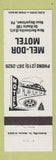 Matchbook Cover - Mel Dor Motel Boyertown PA