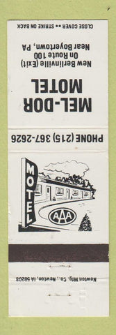Matchbook Cover - Mel Dor Motel Boyertown PA