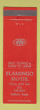 Matchbook Cover - Flamingo Motel Dalhart TX