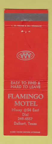 Matchbook Cover - Flamingo Motel Dalhart TX
