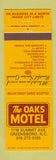 Matchbook Cover - Oaks Motel Greensboro NC