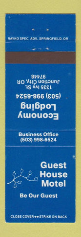 Matchbook Cover - Guest House Motel Junction City OR