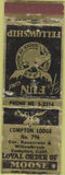 Matchbook Cover - Matchbook Cover Moose Lodge Compton CA WEAR