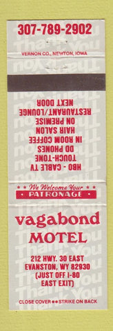 Matchbook Cover - Vagabond Motel Evanston WY