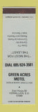 Matchbook Cover - Green Acres Motel Vermillion SD