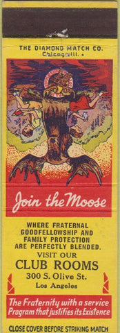 Matchbook Cover - Matchbook Cover Moose Lodge Los Angeles CA