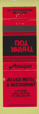 Matchbook Cover - Jellico Motel Restaurant TN
