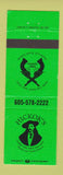 Matchbook Cover - Hickok's Deadwood SD Wild Bill