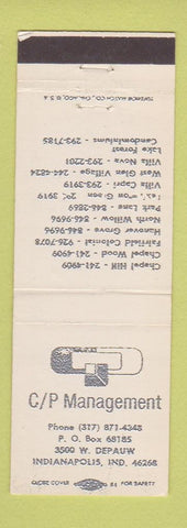Matchbook Cover - CP Management Indianapolis IN