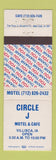 Matchbook Cover - Circle J Motel Cafe Villisca IA