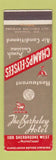 Matchbook Cover - Berkeley Hotel Montreal QC Champs Elysees SAMPLE