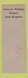 Matchbook Cover - Berkeley Hotel Montreal QC Champs Elysees SAMPLE