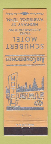 Matchbook Cover - Schubert Motel Wartburg TN