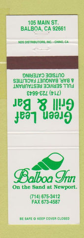 Matchbook Cover - Balboa Inn CA