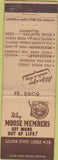 Matchbook Cover - Matchbook Cover Moose Lodge Golden State Lodge #29