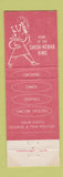 Matchbook Cover - Wardhurst Steak Kebab House Peabody MA