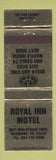 Matchbook Cover - Royal Inn Motel Richmond VA