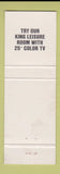 Matchbook Cover - Royal Inn Motel Richmond VA