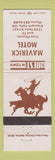 Matchbook Cover - Maverick Motel Klamath Falls OR