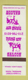 Matchbook Cover - Purple Cow Saloon Bandera TX