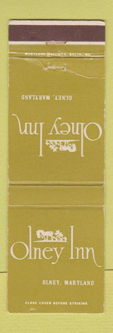 Matchbook Cover - Olney Inn Olney MD WEAR