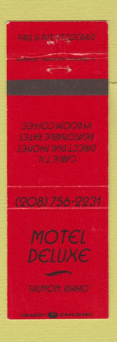 Matchbook Cover - Motel Deluxe Salmon ID