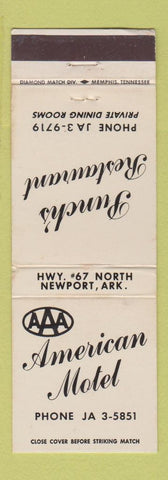 Matchbook Cover - Punch's Restaurant Newport AR