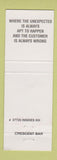 Matchbook Cover - Crescent Bar Liquor Hammond LA