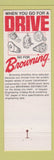 Matchbook Cover - Browning Engergetics Albuquerque NM