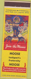 Matchbook Cover - Matchbook Cover Moose Lodge Lockport IL