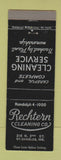 Matchbook Cover - Rechtern Cleaning St Charles MO