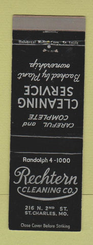 Matchbook Cover - Rechtern Cleaning St Charles MO