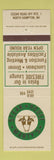 Matchbook Cover - Marty's Steak House North Hampton NH WHITE GREEN