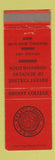 Matchbook Cover - Bryant College Providence RI WEAR
